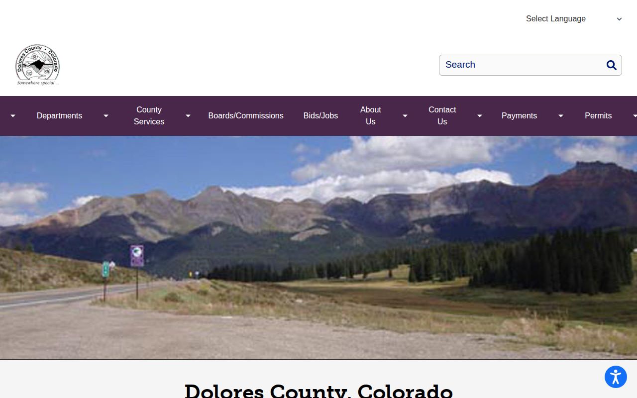 Dolores County emergency alert page separate from booking records